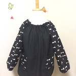 スモック　ブラックリボン　１１０ｃｍ　