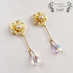 1点のみ☆メタルフラワーピアス/イヤリング