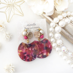 セルロイドチャーム♡Swarovskiビジュー  berry