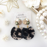 セルロイドチャーム♡Swarovskiビジュー  black