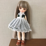 iMda1.7サイズ　星柄ワンピースセット/グリーン