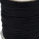 (10m) ポリエステル製の蝋引き紐 太さ約2mm - ブラック