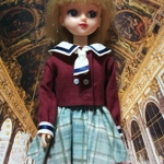 リカちゃん 22㎝ドール 秋色セーラー服上下セット
