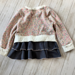【100】ピンクのお花いっぱいのガーリートレーナー