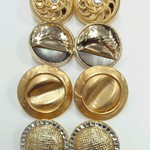 23～25ｍｍ◇8個入◇　ゴールドペアボタン＃１