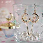 ゆめかわいい ムーンステッキピアス/イヤリング