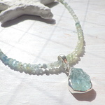  Raw Rough Aquamarine ラフロック アクアマリンのネックレス❇︎sv925❇︎