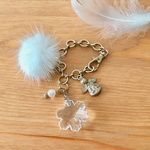雪の天使のバッグチャーム【受注制作】