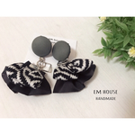 再再再再再販！カーキ＆モノトーンフリルピアス
