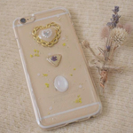 iPhone6/6sHeartとお花のスマホケース