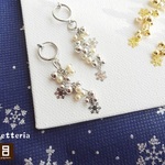 ★まるでピアス★　～ダイヤモンドダスト～　イヤリング