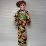 ジェニー　着物　黒・花柄