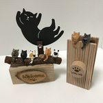 ナチュラル素材のメモスタンド