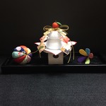 【再販】ミニチュア　和小物　鞠・鏡餅（三方）・羽根