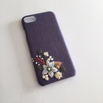刺繍の花柄 iPhoneケース No.6