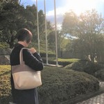サンプル品☆dailyに持つクラシカルゴールド☆2wayトートバック