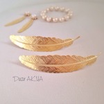 Gold ＊ フェザーバレッタ