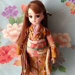 リカちゃん振袖　金桜