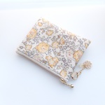 LIBERTY  　Felicite　フェリシテ　J17C　イエロー系　ビニコのminiポーチ　◆　コインケース・小物入れに♪