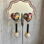 black Heart pierce/earring