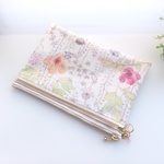 【再販】LIBERTY　リバティ　2016SS Irma　イルマ　7P　Ｗファスナー・クリアポケットビニコポーチ　Size：21×14.5cm