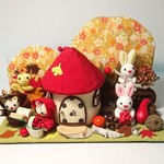 【ユ様オーダー作品】ちりめん細工置物「メルヘンな秋」 