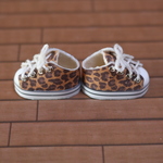 靴⑬豹柄(ハトメ　シルバー)　スニーカー　オビツ11