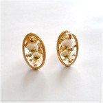 カスミソウ×ゴールドピアス/イヤリング