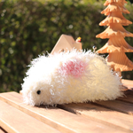 もこもこ白うさぎのポーチ ポシェットにも