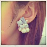 Acrylic Pearl ピアス