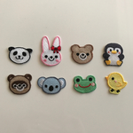 【ワッペン】動物さん 大サイズワッペンアソート　8枚セット★アイロン接着可★入園準備★きらりぼん