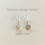 silver925： けいとだま ピアス