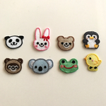 【ワッペン】動物さん 小サイズワッペンアソート　8枚セット★アイロン接着可★入園準備★きらりぼん