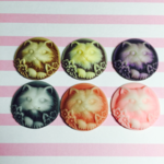 【猫カメオ12個セット】