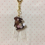 ☆オーダー品　見上げうさぎのキーホルダー