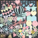 10 ありがとうお花セット パステルカラー