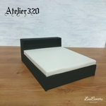 tiibo様専用 ベッド 15cm 棚付きタイプ キングサイズ  ミニチュア家具ドールハウス         