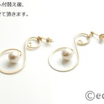 edy-t■ＭＧコットンパールイヤリング☆送料無料