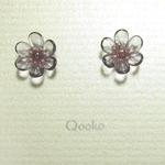 ガラスの花　（紫・ハナビラ6枚）