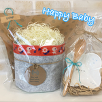 出産祝い 3点セット    おむつケーキ&食器
