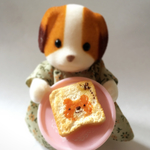 １個 限定🐻くまさん柄のパン
