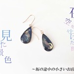 夜空を見上げた時見た景色（イヤリング変更可）