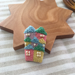 ハウス＆タウン 刺繍ブローチ tall size no.3