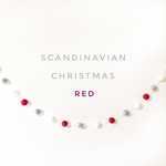 【送料無料】北欧風 クリスマスガーランド 〜Scandinavian Christmas Red〜