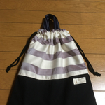 ナチュラル 持ち手 巾着袋 お着替え袋 体操服袋