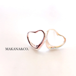 925オープンハート pierce・earring