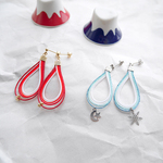 水引　雫重ね ピアス／イヤリング