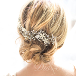 head dress＊ribbon《6》＊silver/gold ブライダル リボンカチューシャ 小枝のアクセサリー ヘッドドレス 結婚式に