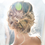 head dress＊ribbon《17》＊silver/gold ブライダル リボンカチューシャ 小枝のアクセサリー ヘッドドレス 結婚式に