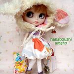 ＊パーティードレス×ふわふわ頭巾＊８点セット ＊ブライス ＊ blythe outfit ＊ワンピース・ブーツ・帽子＊